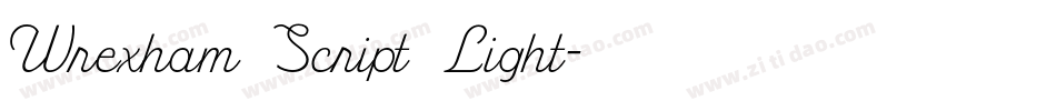 Wrexham Script Light字体转换